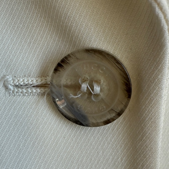 Gucci Cream Women's Blazer with Floral Lining - Picture 8 of 11